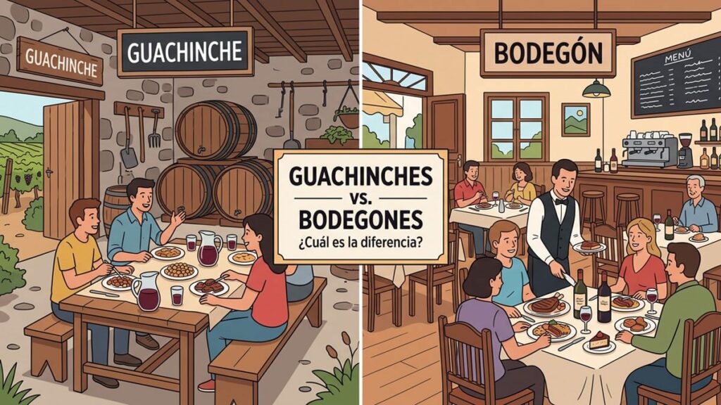 Guachinches vs. Bodegones